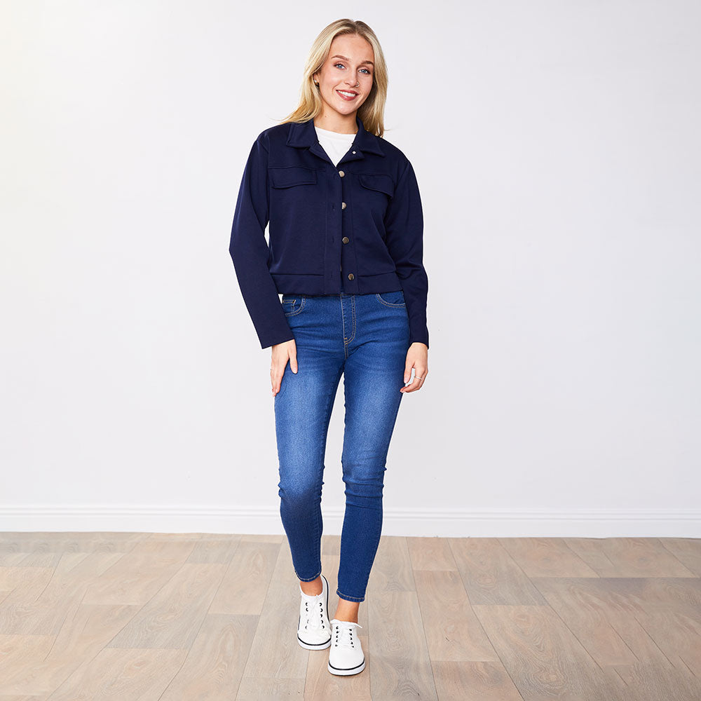 Clifton Jacket Balck & Navy (2 for €61)