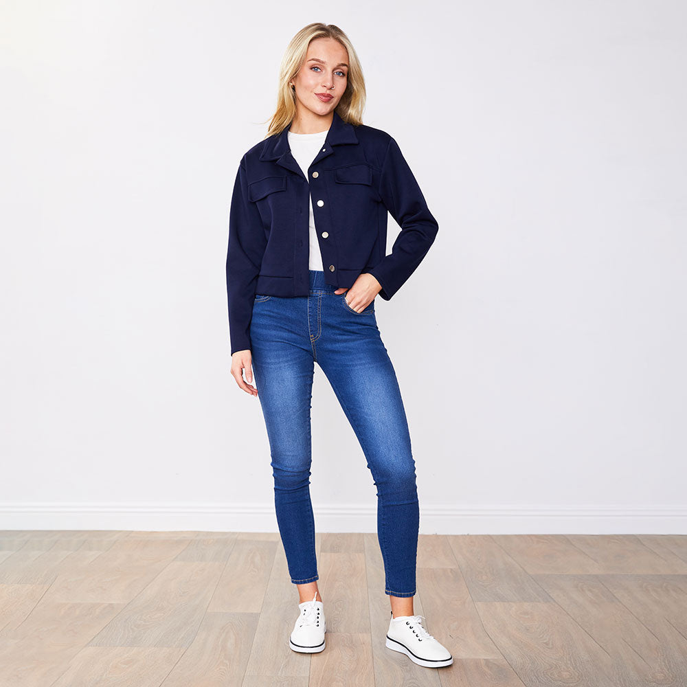 Clifton Jacket Balck & Navy (2 for €61)