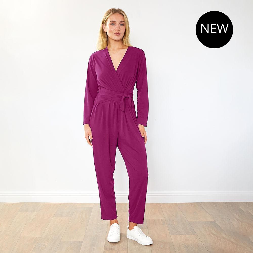 Cliona Jumpsuit (Berry)