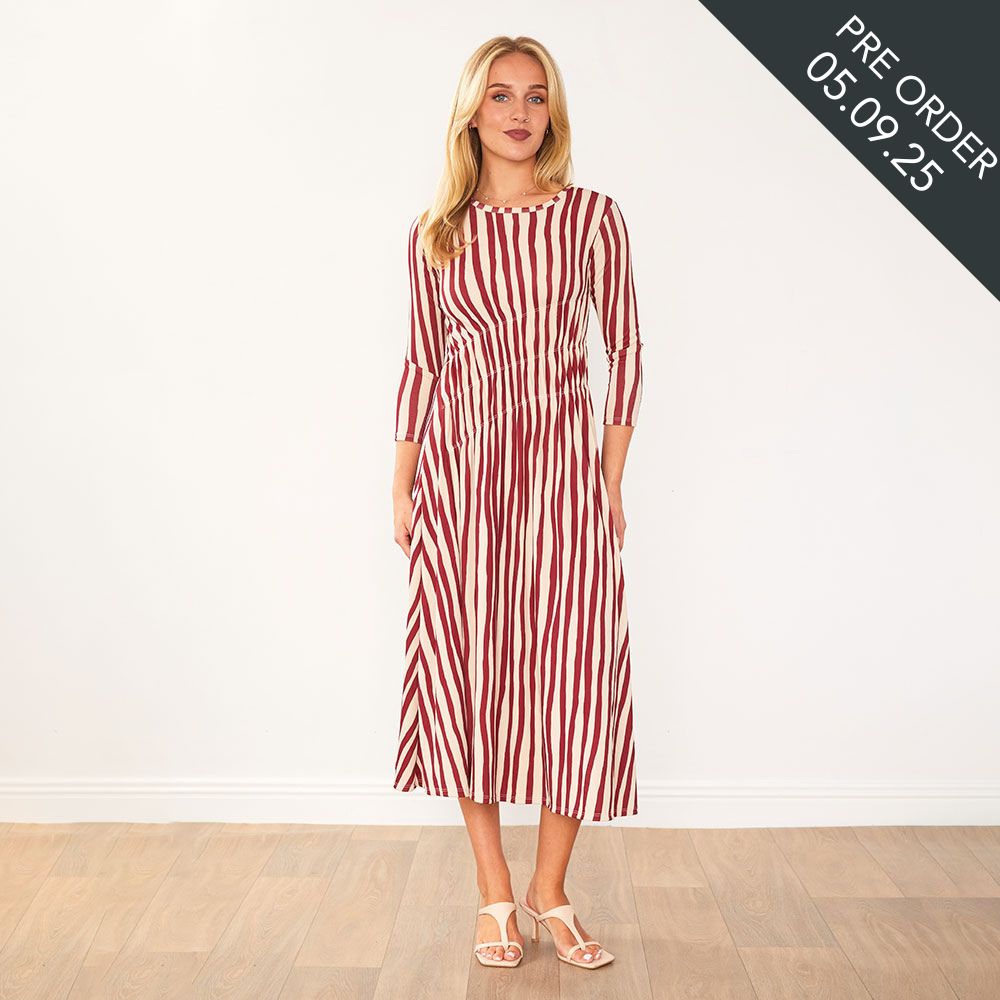 Cooper Dress (Red Stripe)