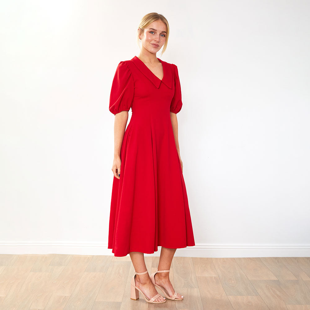 Cora Dress (Red & Berry) for €90.00