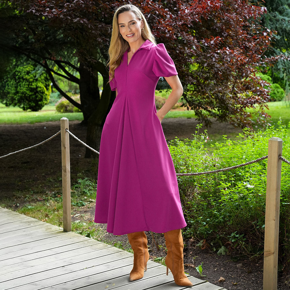 Hazel Dress (Berry)