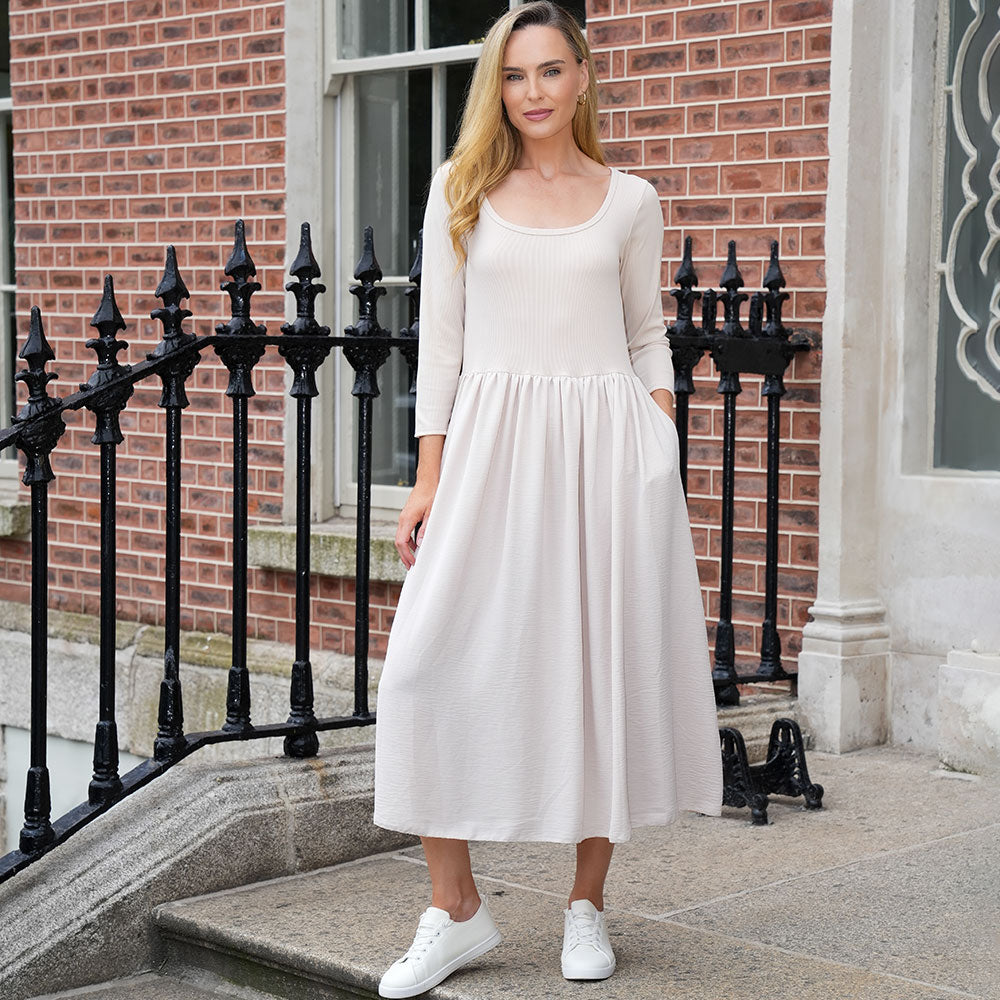 Jackie Dress (Cream)