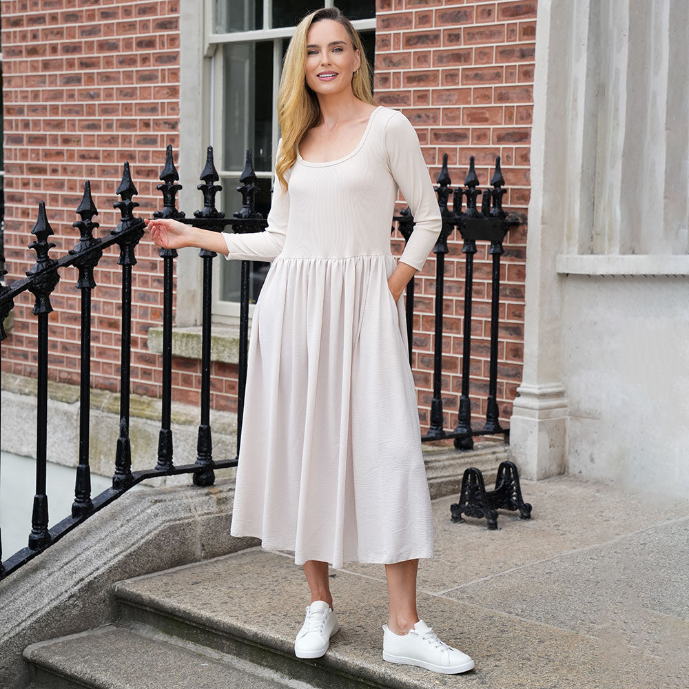 Jackie Dress (Cream)