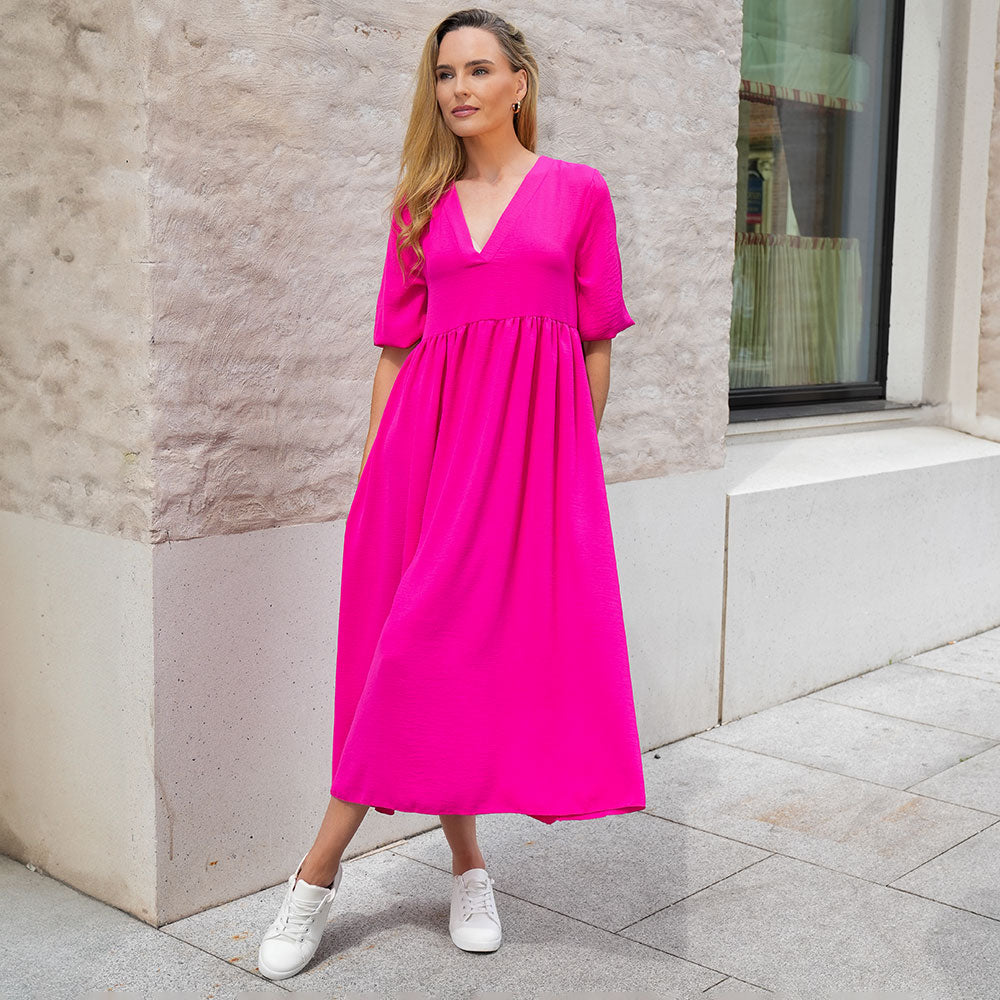 Pamela Dress (Fuchsia)