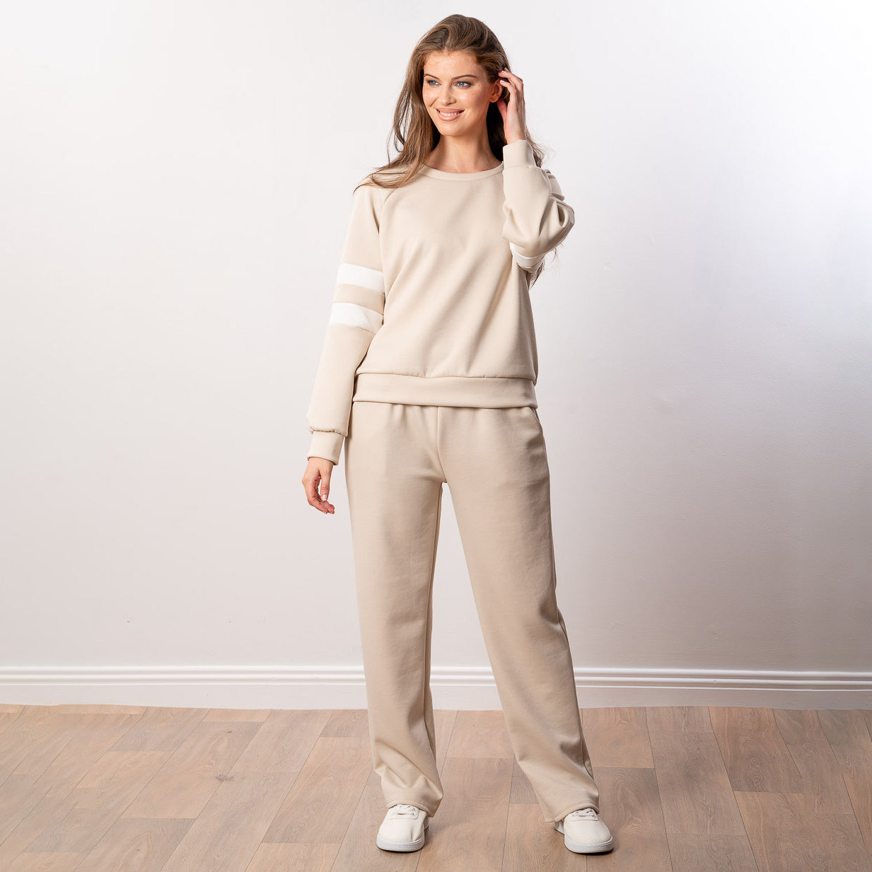 Jasmine Stripe Co-ord (Beige)