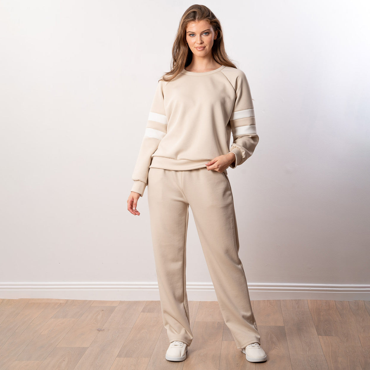 Jasmine Stripe Co-ord (Beige)