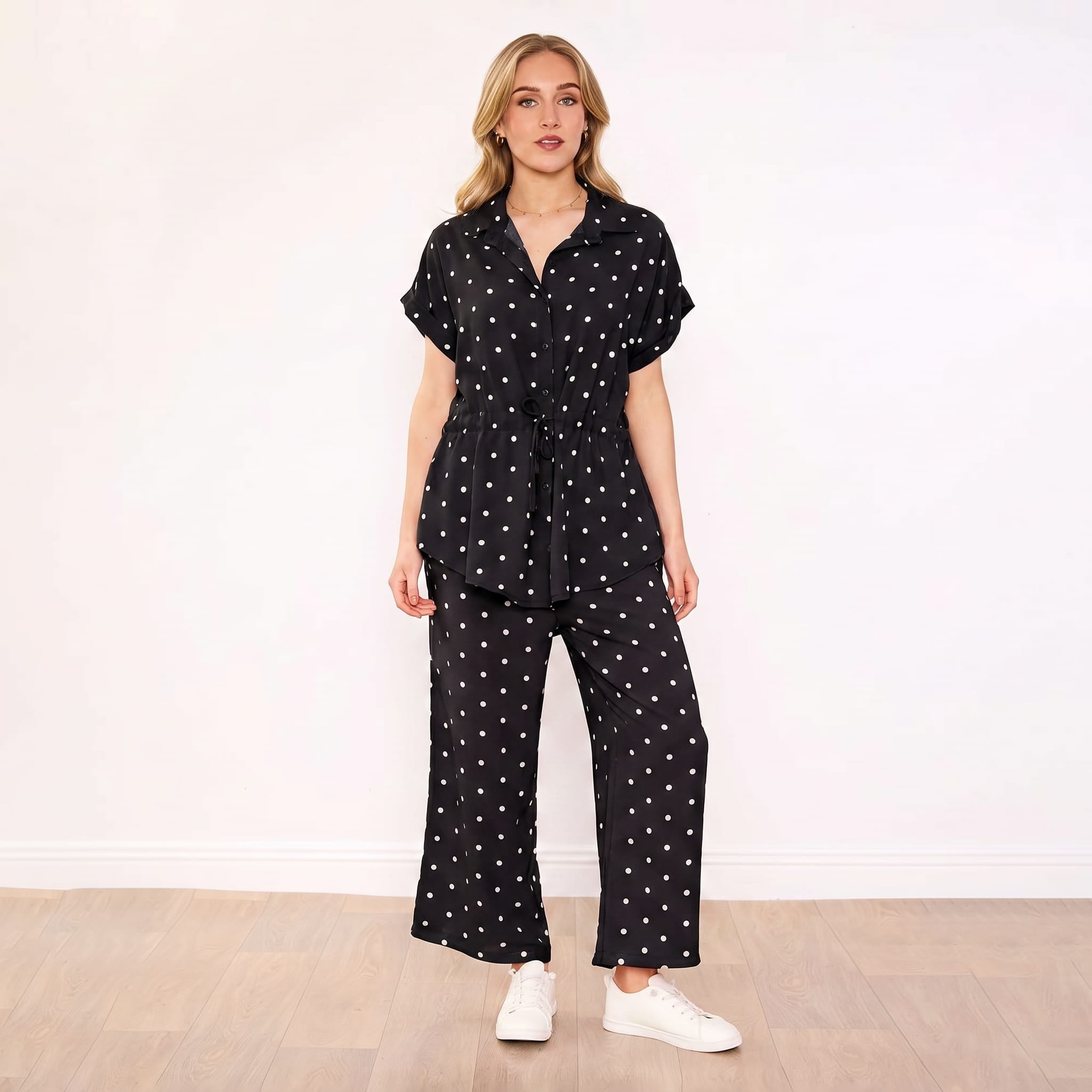 Darcey Co-Ord (Black Polka Dot)