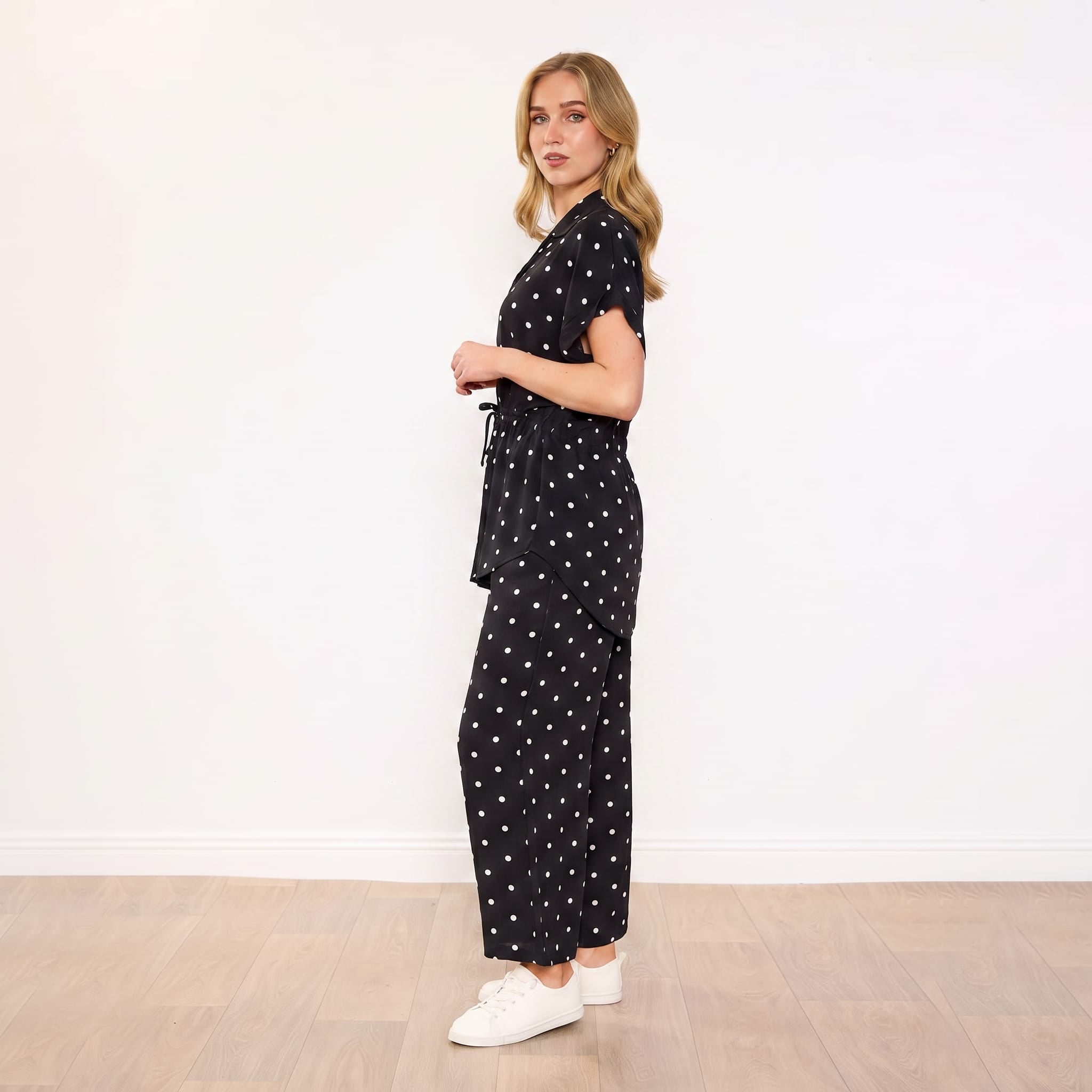 Darcey Co-Ord (Black Polka Dot)