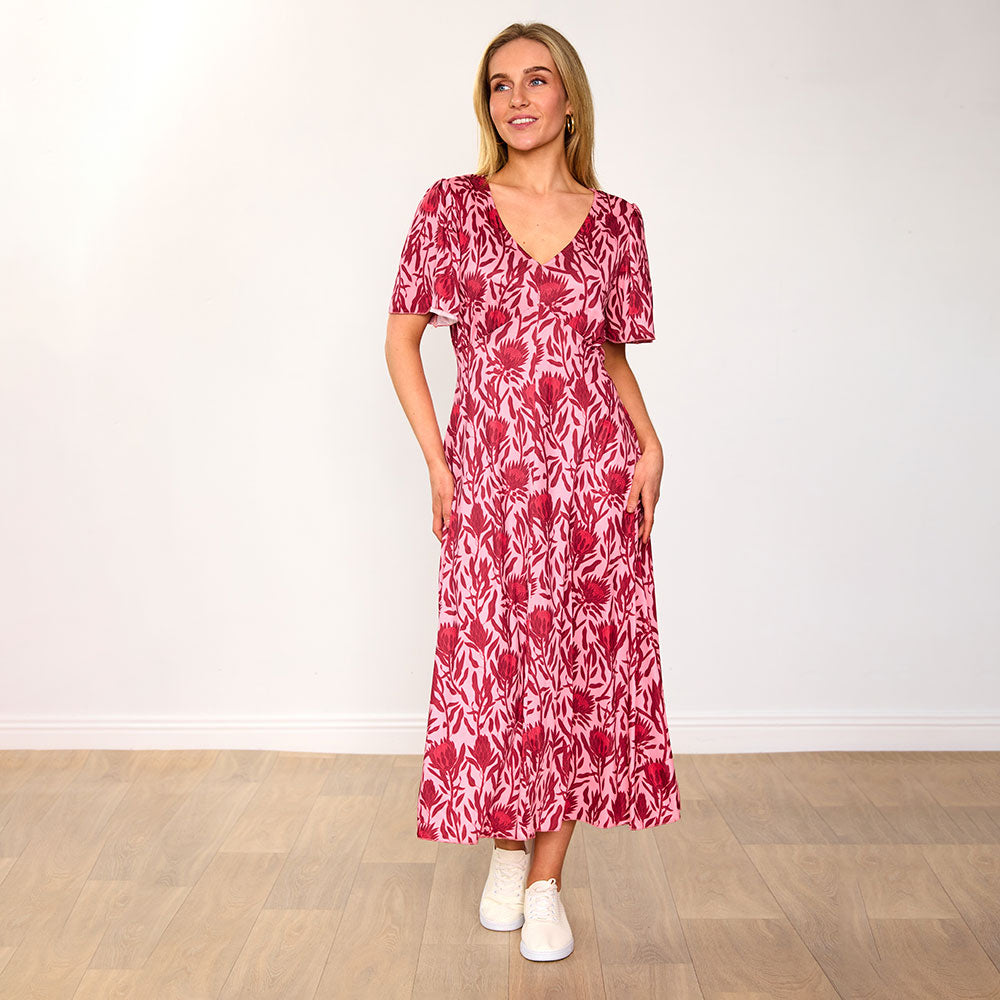 Whitney Dress (Red Bloom)