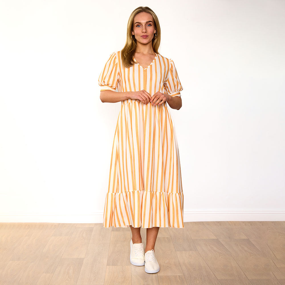 Lola Dress (Yellow Stripe)