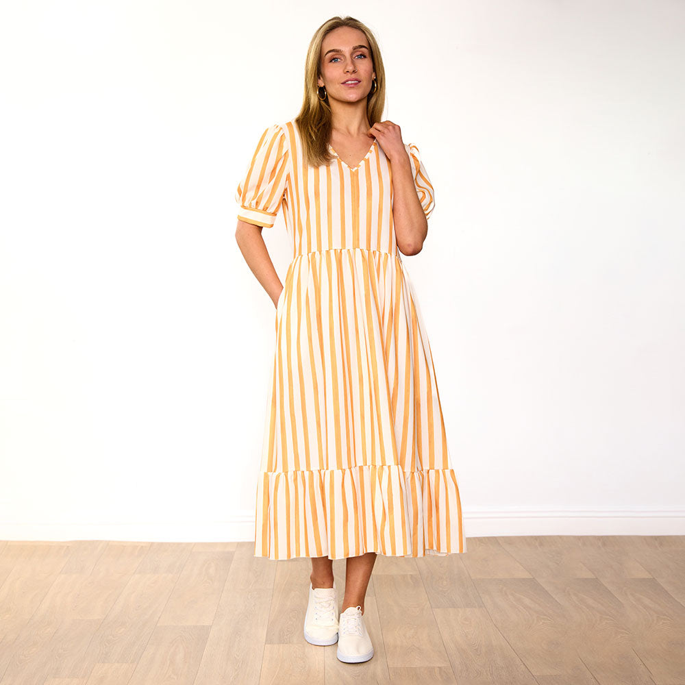 Lola Dress (Yellow Stripe)