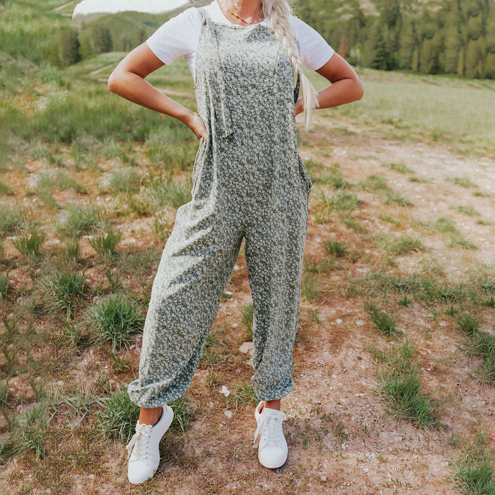 Eden Jumpsuit (Khaki Floral)