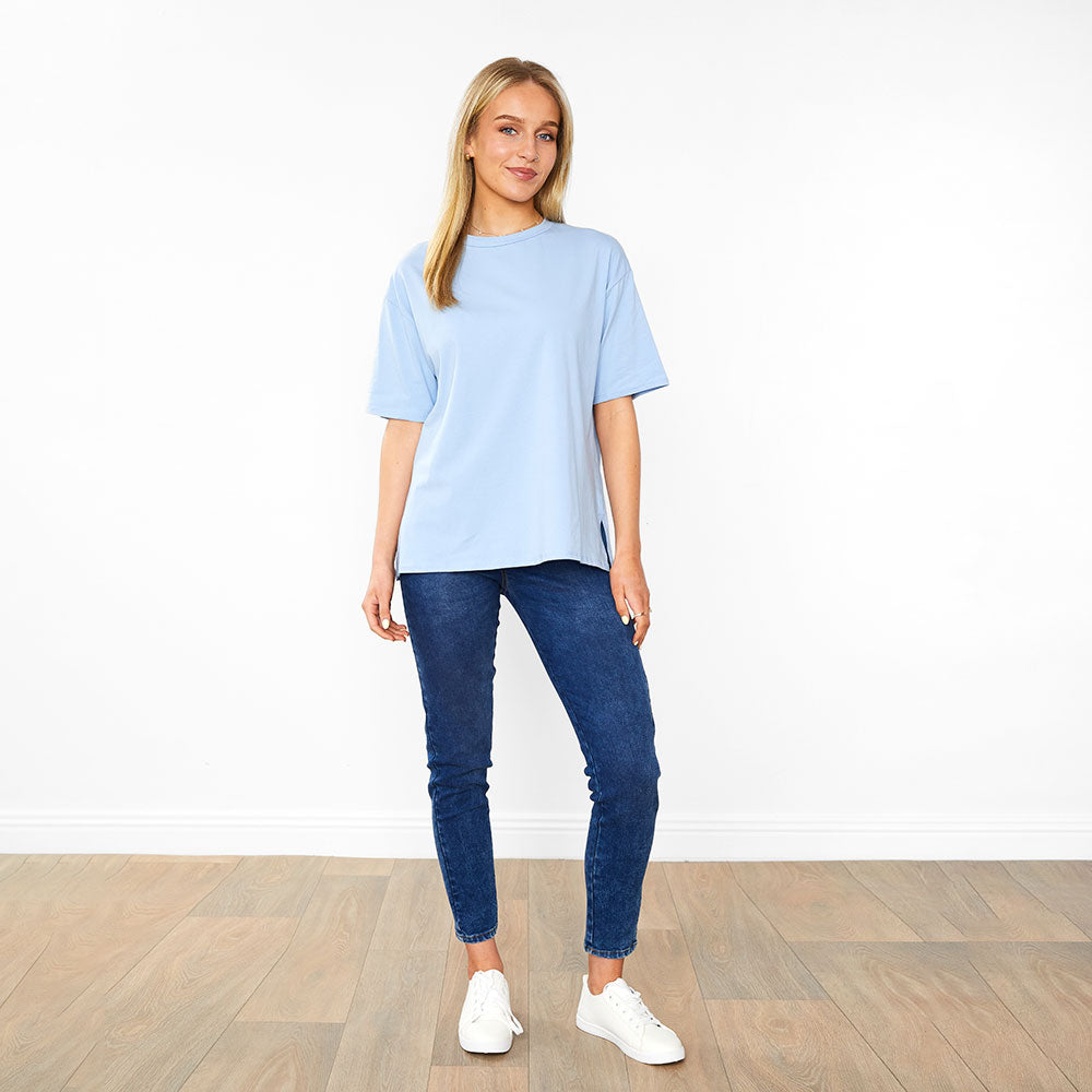 Elle Top Cream & Baby Blue (2 for €40)
