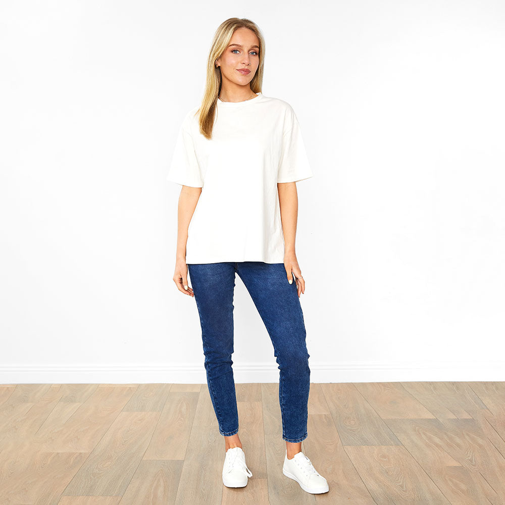 Tessa Trousers (Green Grid) + Elle Top (cream) (2 for €53)
