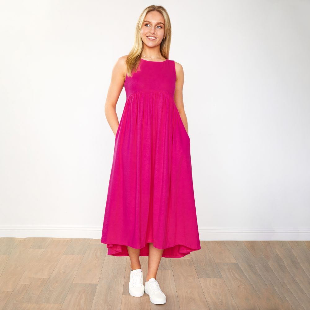 Elly Dress (Fuschia)