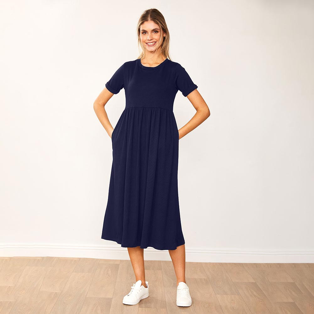 Ely Dress (Navy)