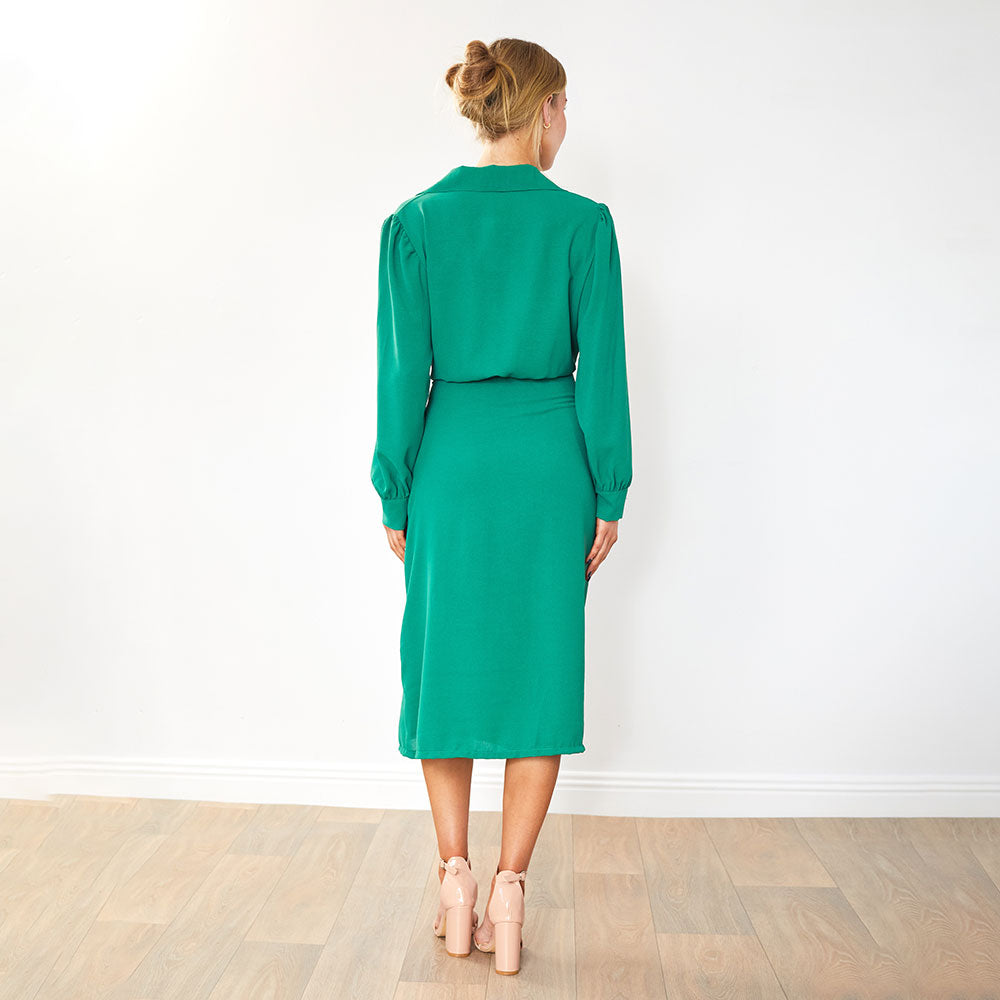 Emerson Wrap Dress (Green)