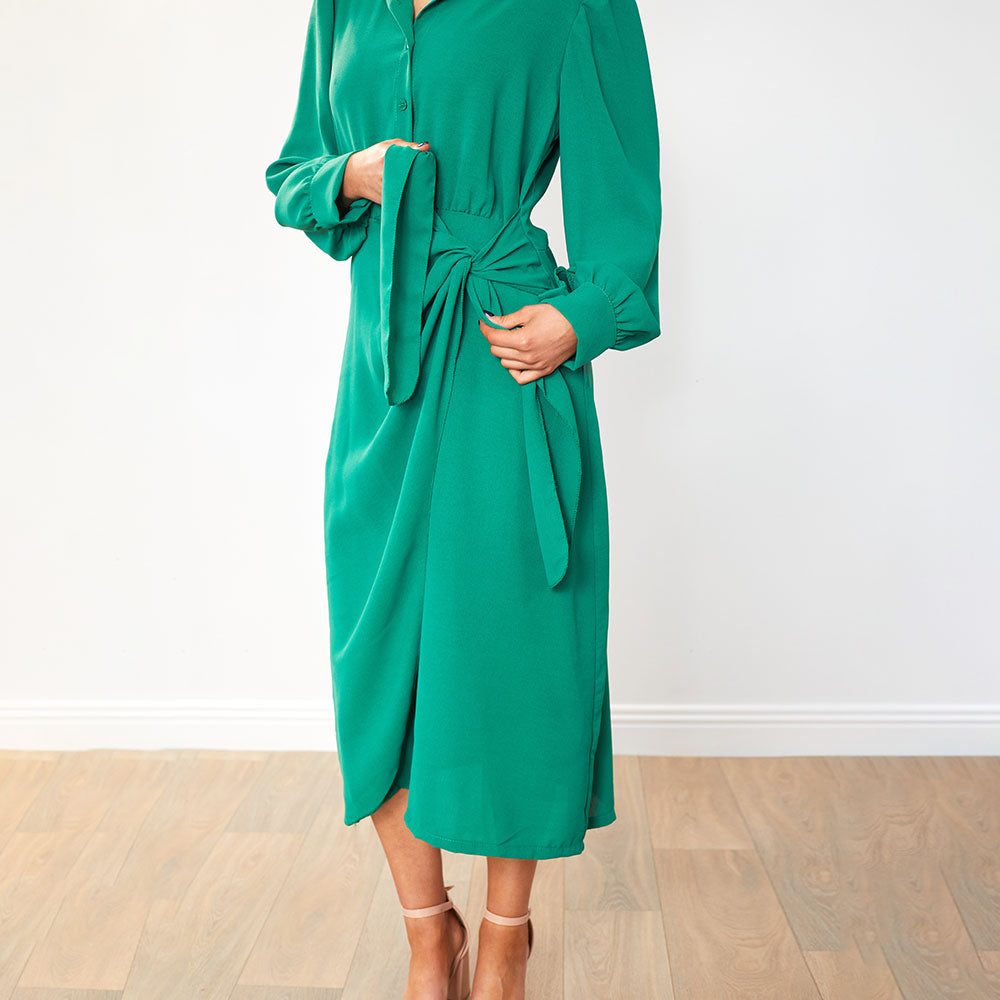 Emerson Wrap Dress (Green)