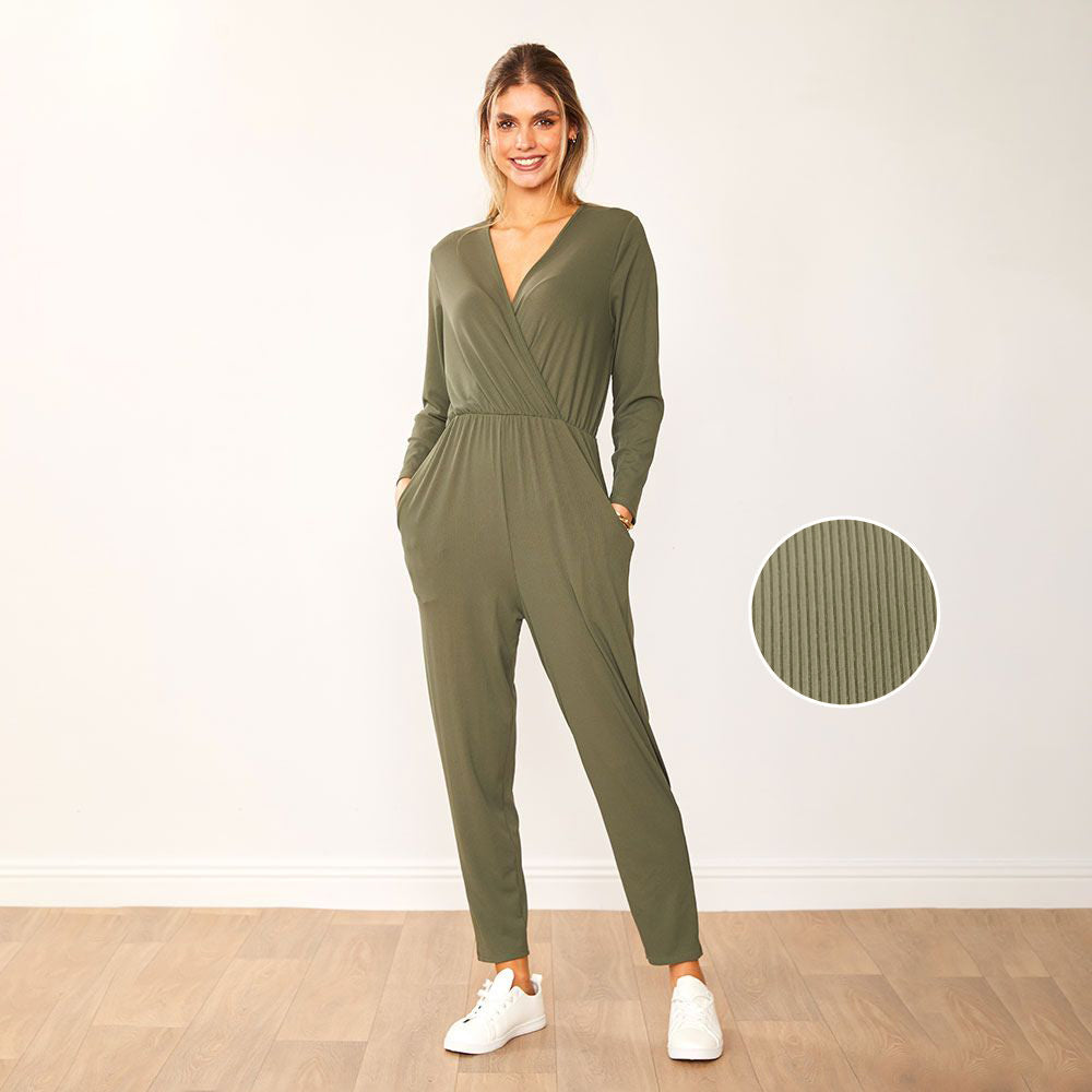 Emery Jumpsuit (Khaki)