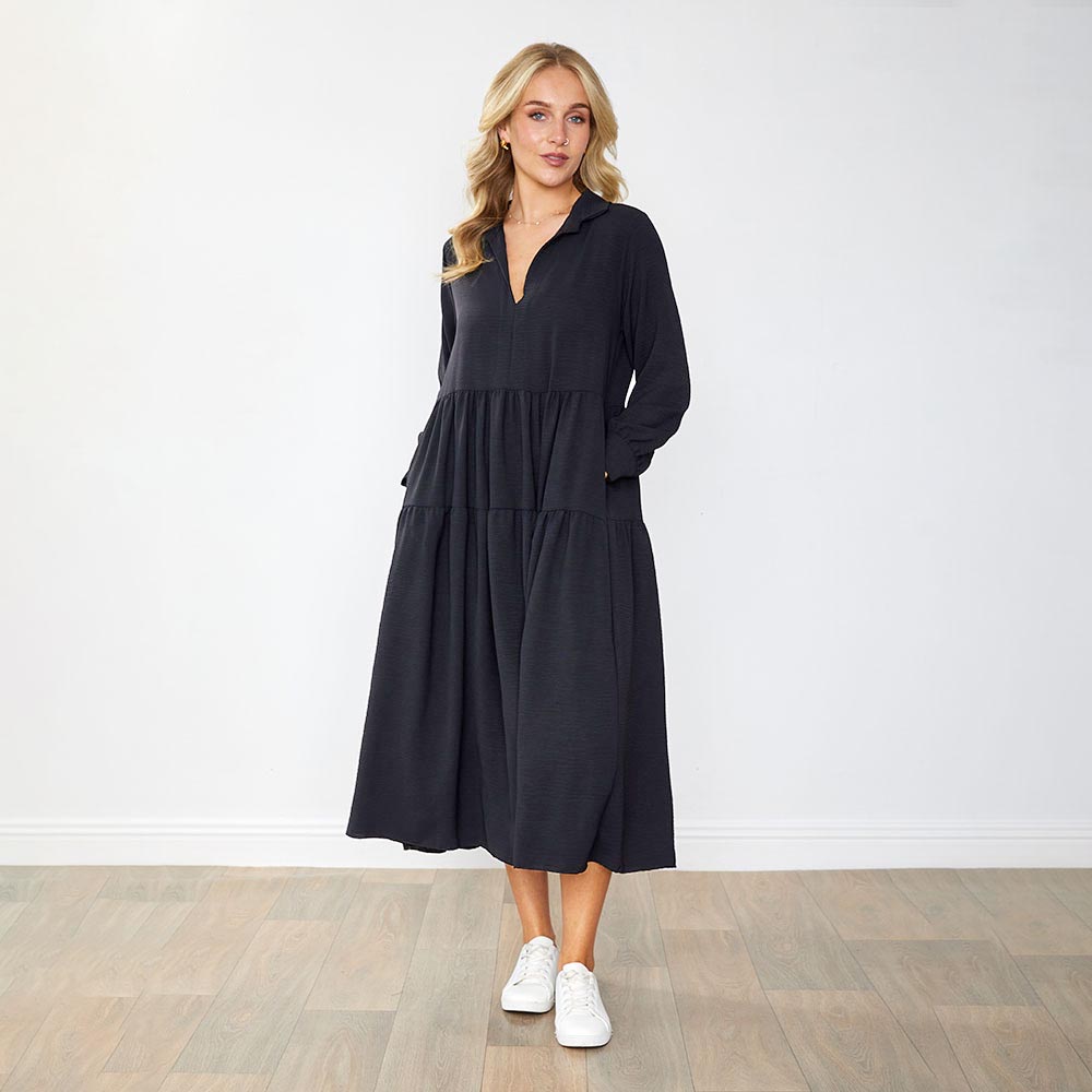 Emily Dress in black – women's dress – view 7