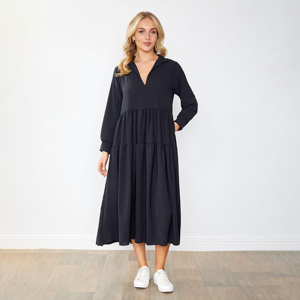 Emily Dress in black – women's dress – view 6
