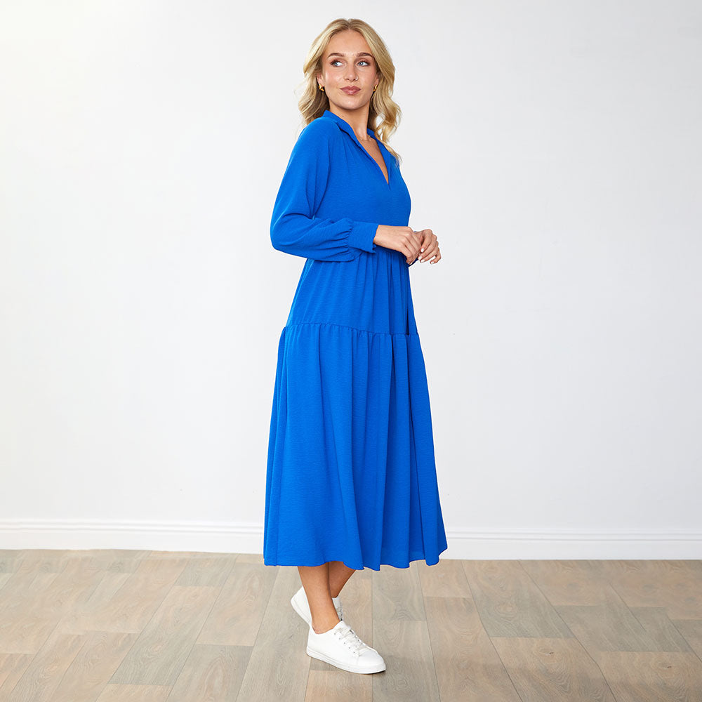 Emily Dress in cobalt – women's dress – view 6