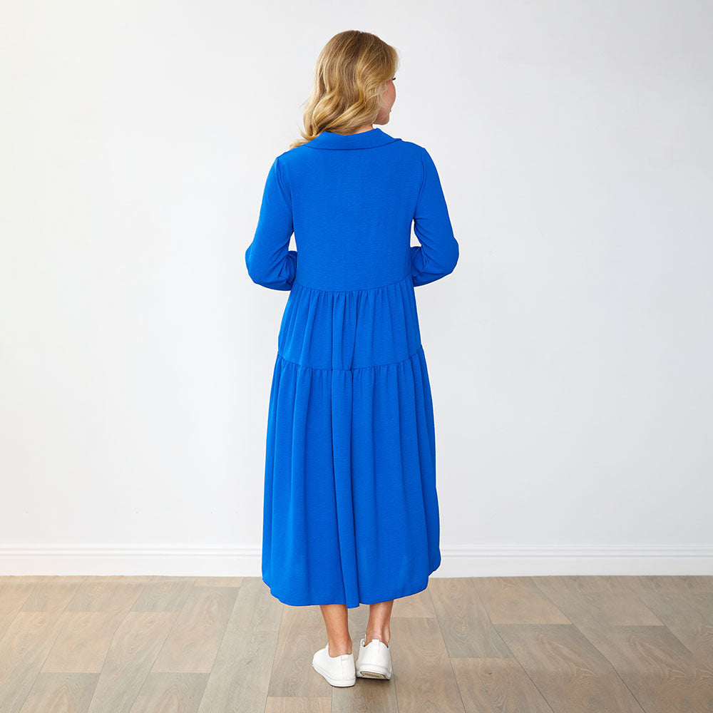 Emily Dress in cobalt – women's dress – view 8