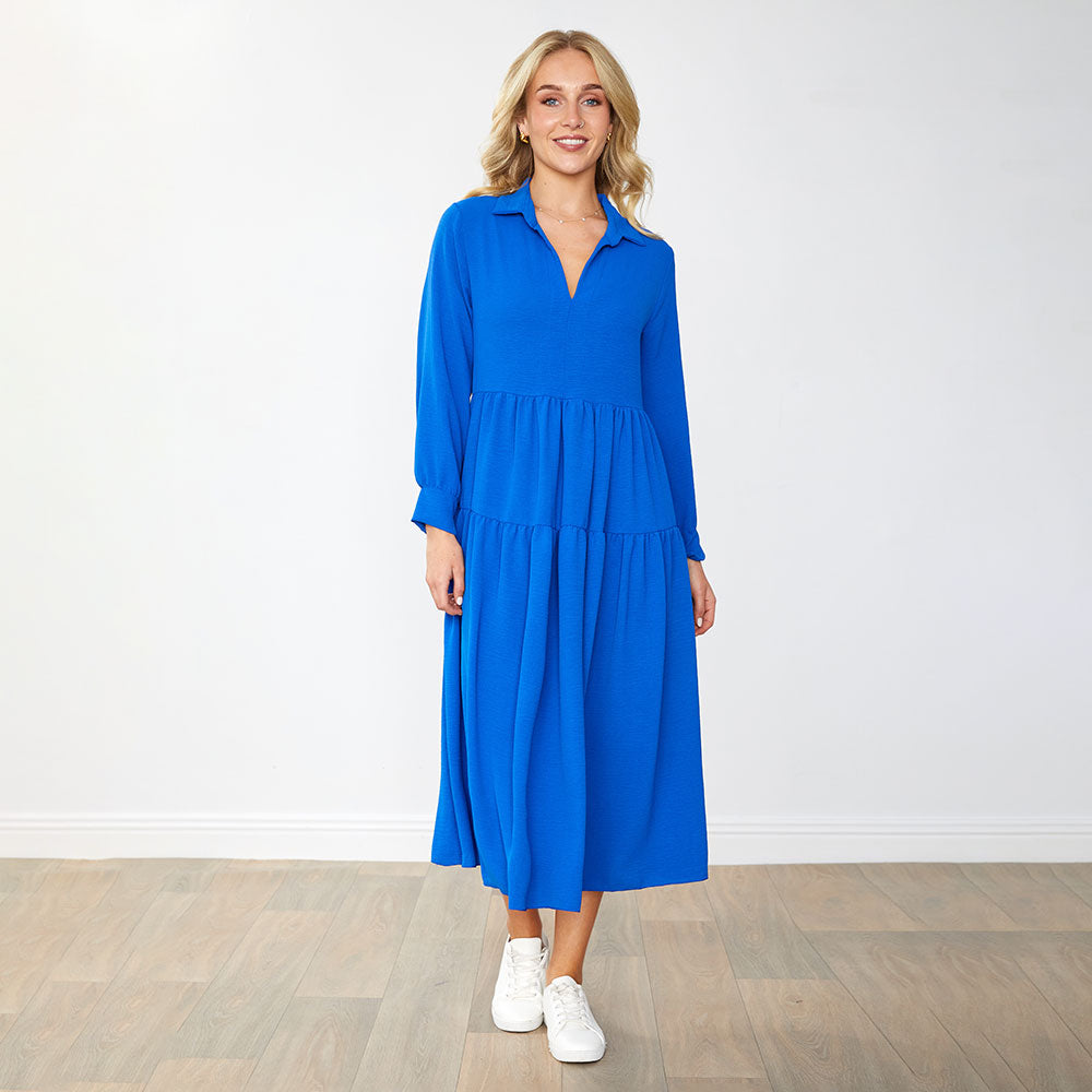 Emily Dress in cobalt – women's dress – view 4