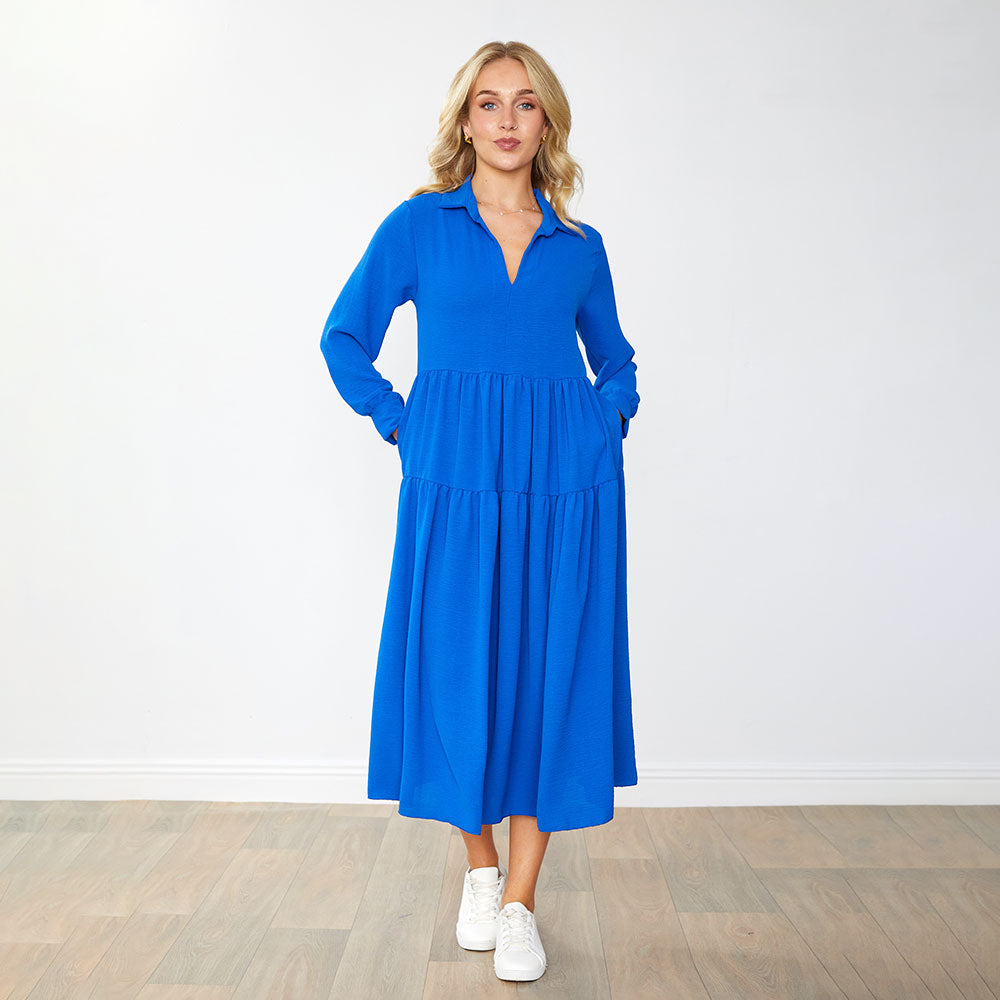 Emily Dress in cobalt – women's dress – view 7