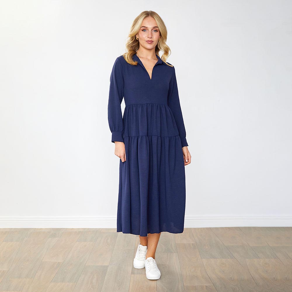 Emily Dress in navy – women's dress – view 7