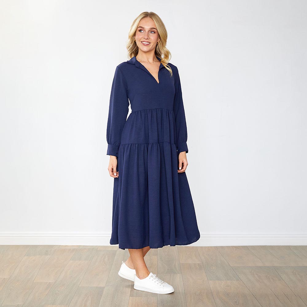 Emily Dress in navy – women's dress – view 4