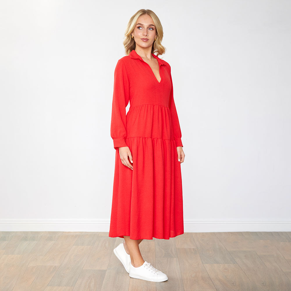 Emily Dress in red – women's dress – view 6