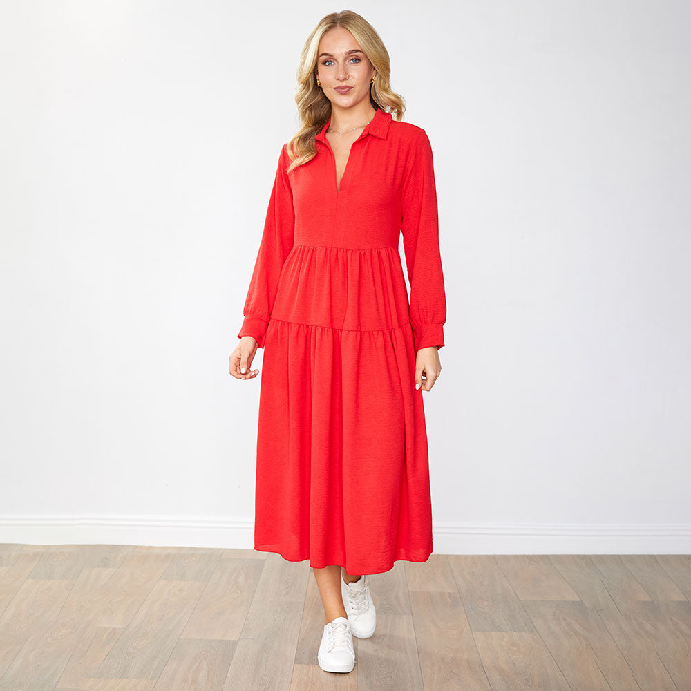 Emily Dress in red – women's dress – view 7