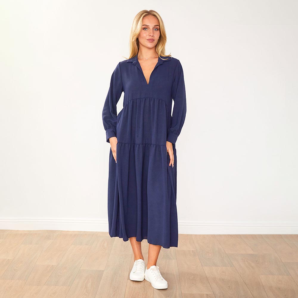 Emily Dress in navy – women's dress – view 5