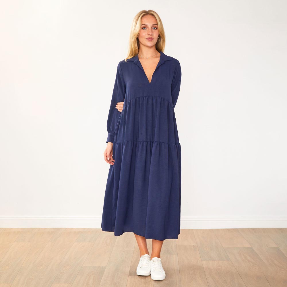 Emily Dress in navy – women's dress – view 8