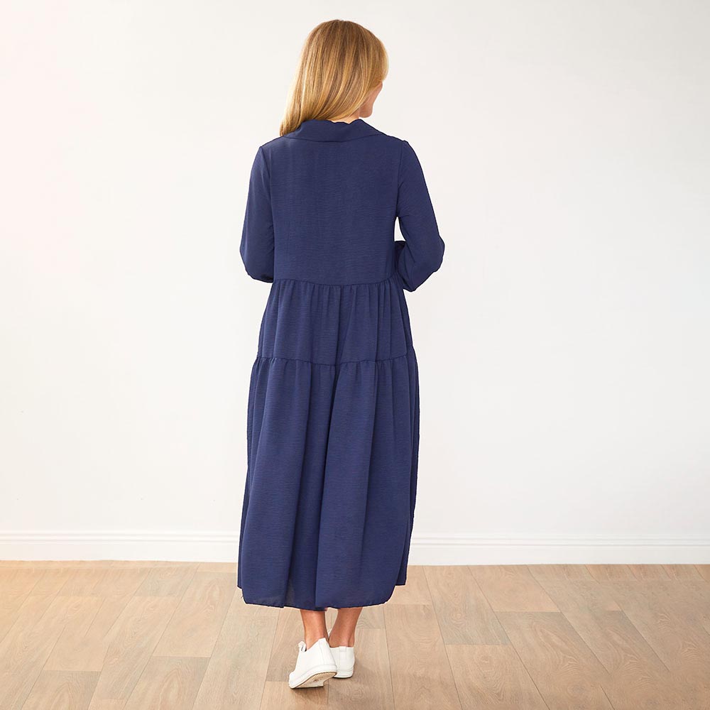 Emily Dress in navy – women's dress – view 12
