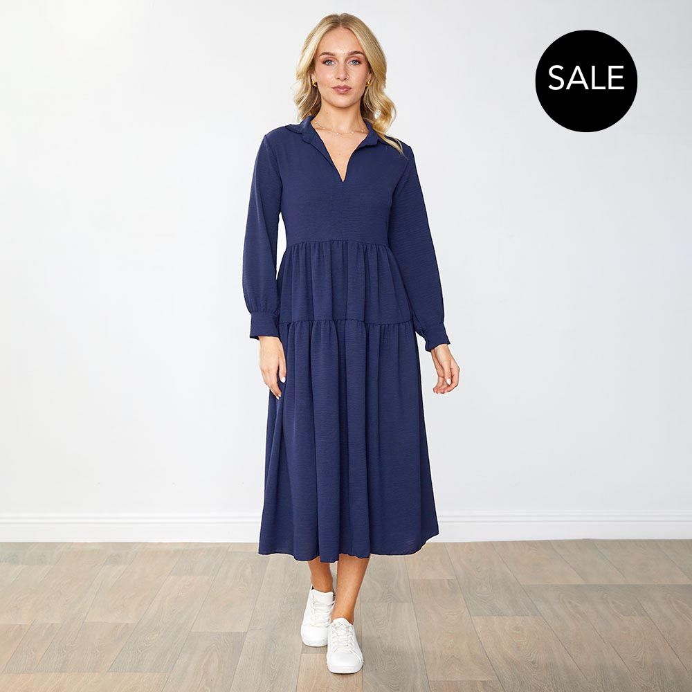 Emily Dress in navy – women's dress