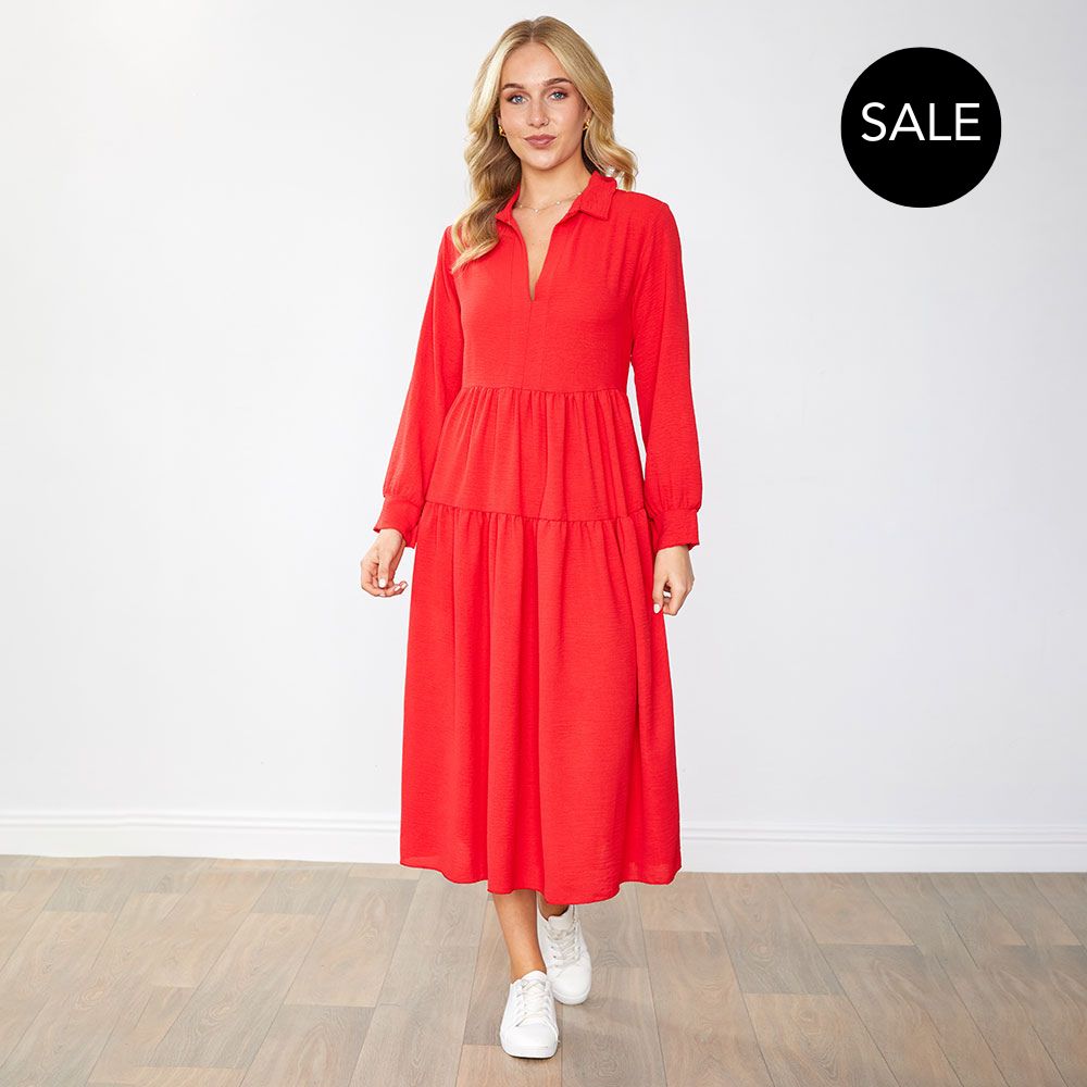 Emily Dress in red – women's dress