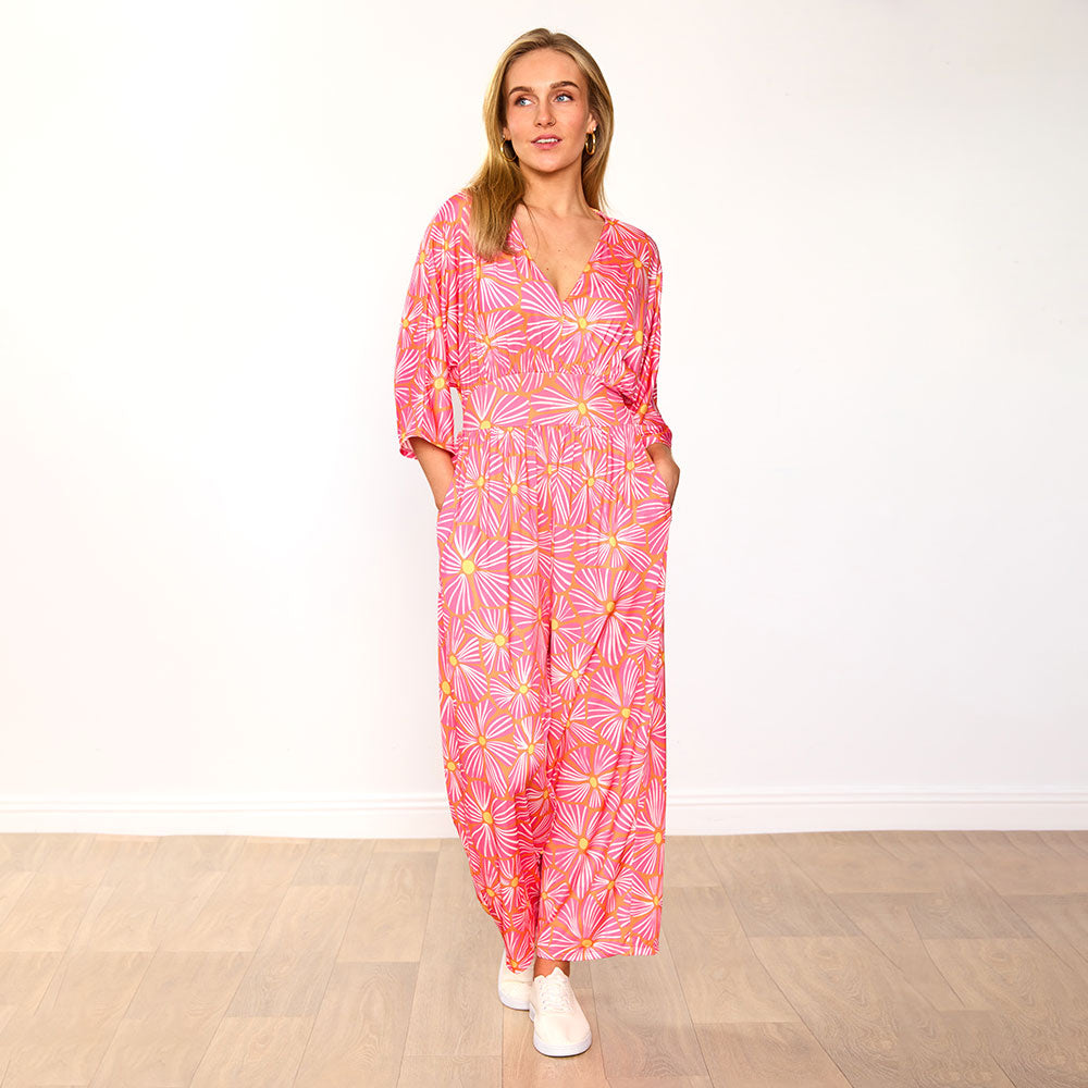 Ester Jumpsuit (Pink Bloom)