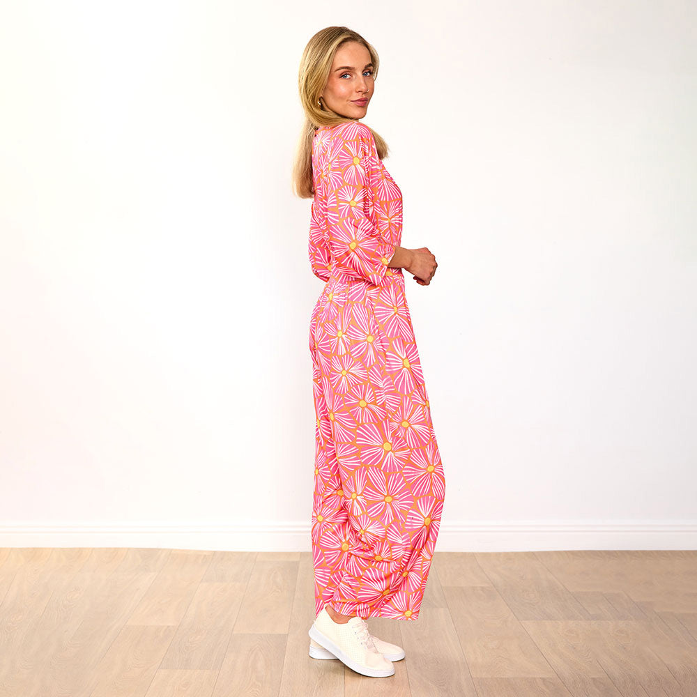 Ester Jumpsuit (Pink Bloom)