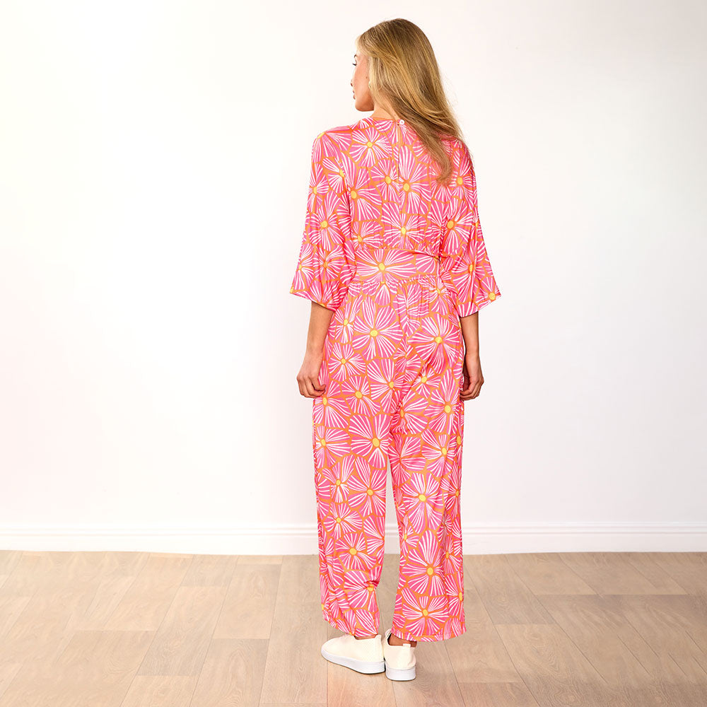 Ester Jumpsuit (Pink Bloom)