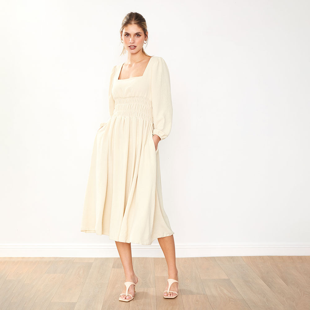 Evelyn Dress (Cream)