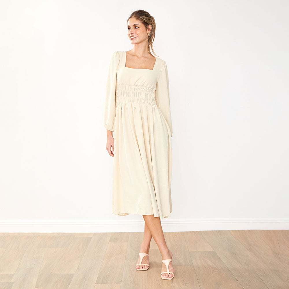 Evelyn Dress (Cream)