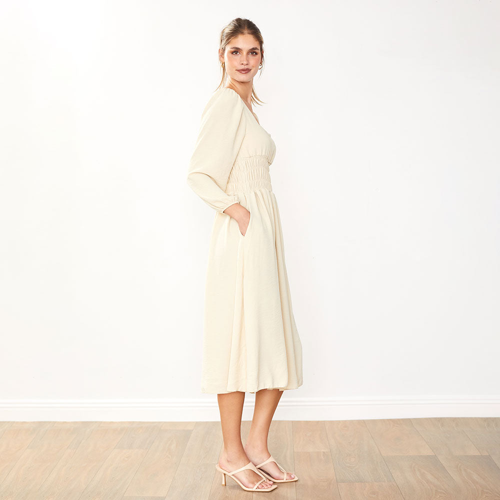 Evelyn Dress (Cream)