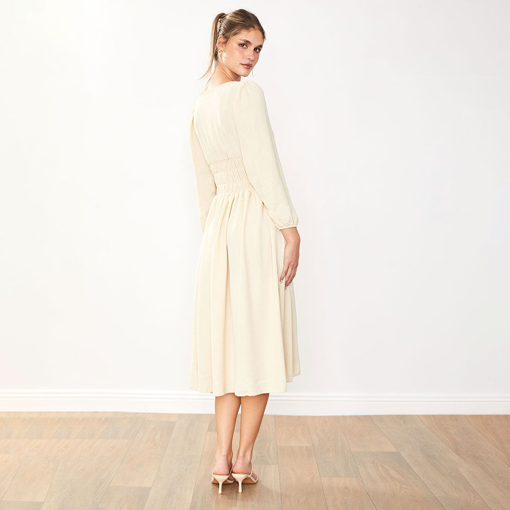 Evelyn Dress (Cream)