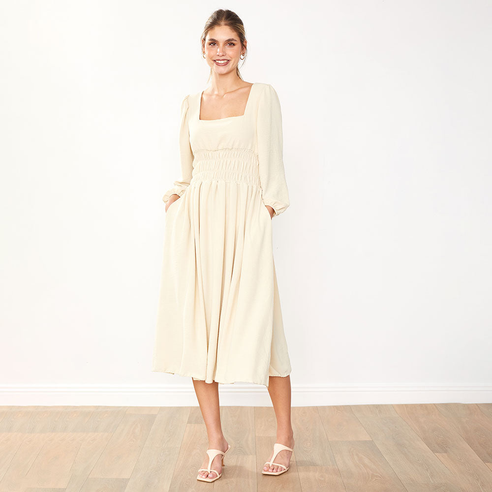 Evelyn Dress (Cream)