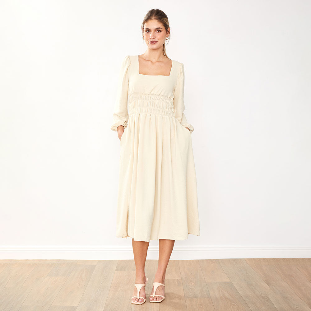 Evelyn Dress (Cream)