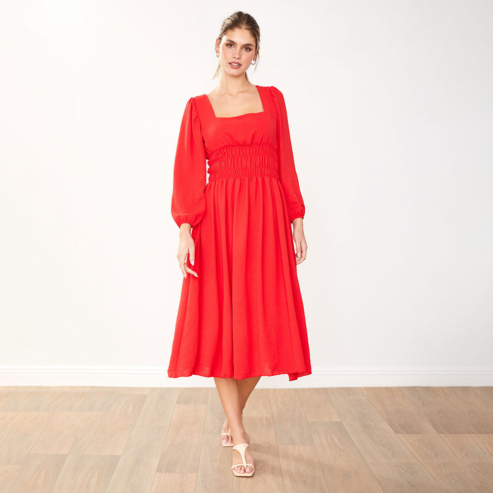 Evelyn Dress (Red)