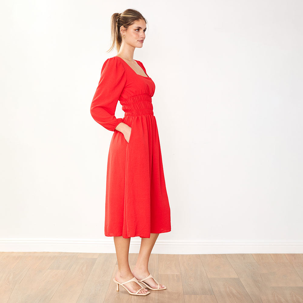 Evelyn Dress (Red)